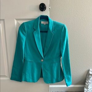 Tahari Blue Blazer Tailored Suit Jacket